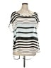Torrid 100% Polyester Silver Short Sleeve Blouse Size 1X Plus (1) - photo 1