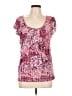 AGB Pink Short Sleeve Blouse Size L - photo 1