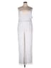 DB Studio 100% Polyester Metallic Silver Jumpsuit Size 20 - photo 1