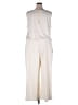 Muk Luks Solid Ivory Jumpsuit Size 2X - photo 2