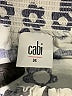 CAbi 100% Polyester Print Gray Casual Skirt Size M - photo 4