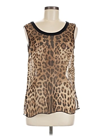 Dolce & Gabbana Silk Leopard Print Top (view 1)