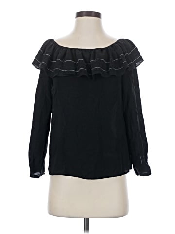 Club Monaco Long Sleeve Silk Top (view 1)