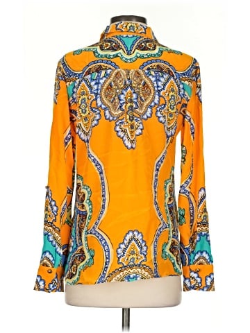 Hale Bob Long Sleeve Silk Top (view 2)