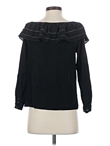 Club Monaco Long Sleeve Silk Top (view 2)