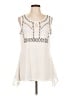 Essentials by Milano Ivory Sleeveless T-Shirt Size L - photo 1