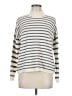 Madewell Stripes White Silver Pullover Sweater Size XXS - photo 1