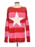 Wildfox 100% Polyester Stripes Pink Pullover Sweater Size Sm (1 or S) - photo 2