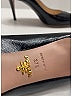 Prada 100% Patent Leather Black Heels Size EU 37 1/2 - photo 4