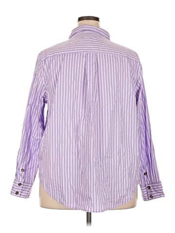 Universal Standard Long Sleeve Button-Down Shirt (view 2)