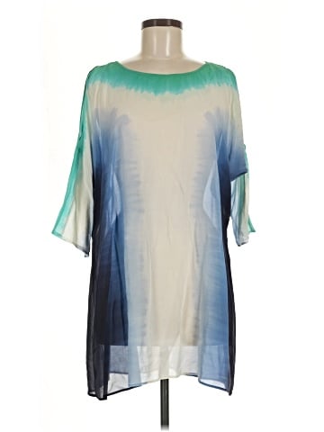 Calypso St. Barth 3/4 Sleeve Silk Top (view 1)