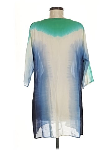 Calypso St. Barth 3/4 Sleeve Silk Top (view 2)