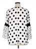 Sami & JO 100% Polyester Polka Dots White 3/4 Sleeve Blouse Size XL - photo 2
