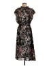 Banana Republic 100% Polyester Animal Print Black Cocktail Dress Size 12 - photo 1
