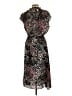Banana Republic 100% Polyester Animal Print Black Cocktail Dress Size 12 - photo 2