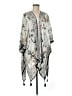 Nine West 100% Rayon Gray Poncho One size (estimated) - photo 1