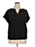 Cupio Black Short Sleeve Blouse Size XL - photo 1
