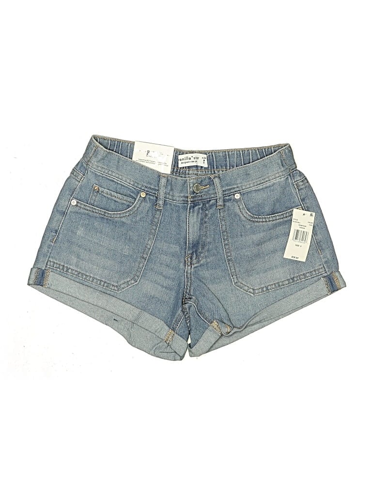 Vanilla Star Denim Shorts In Blue