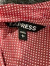 Express Chevron-herringbone Red Long Sleeve Blouse Size L - photo 7