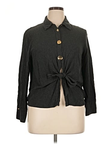 Zara Long Sleeve Button-Down Shirt (view 1)