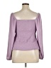 Gap 100% Polyester Purple Long Sleeve Blouse Size XL - photo 2