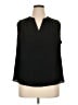 Chico's 100% Polyester Black Sleeveless Blouse Size XL (3) - photo 1