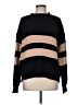 Knot Sisters Stripes Black Pullover Sweater Size M - photo 1