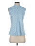 Greg Norman 100% Polyester Blue Sleeveless Blouse Size S - photo 1