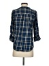 Joie Plaid Blue 3/4 Sleeve Button-Down Shirt Size XS - photo 2