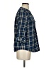 Joie Plaid Blue 3/4 Sleeve Button-Down Shirt Size XS - photo 4