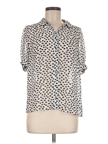 Aqua Short Sleeve Blouse (view 1)