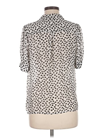 Aqua Short Sleeve Blouse (view 2)