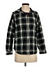 L.L.Bean 100% Cotton Plaid Blue Green Cardigan Size S - photo 1