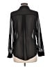 Mine Color Block Black Long Sleeve Blouse Size M - photo 2