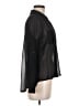Mine Color Block Black Long Sleeve Blouse Size M - photo 4