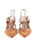 Calvin Klein 100% Leather Tan Heels Size 9 - photo 2