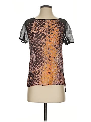 Rebecca Minkoff Short Sleeve Silk Top (view 1)