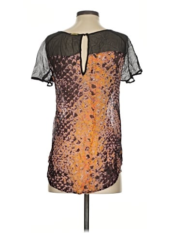 Rebecca Minkoff Short Sleeve Silk Top (view 2)