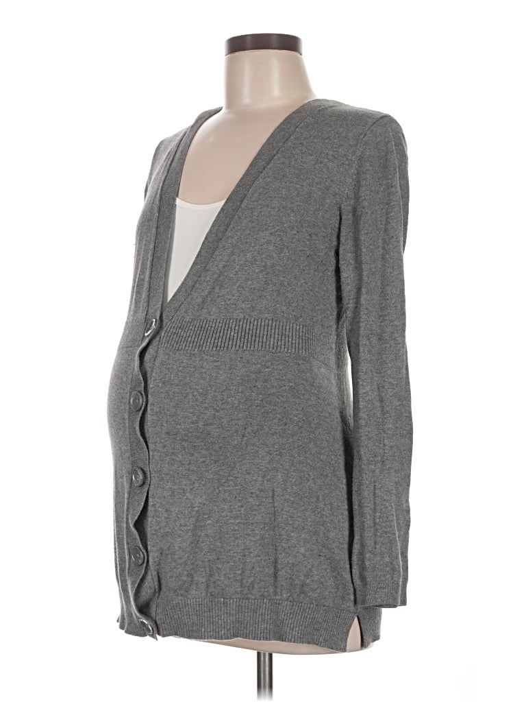 Pre-owned Liz Lange Maternity For Target Cardigan Sweater In Gray