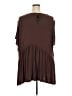 Torrid Brown Short Sleeve Blouse Size 5X Plus (6) - photo 2