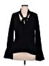 Alexis Black Long Sleeve Blouse Size M - photo 1