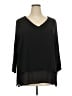 MICHAEL Michael Kors Black 3/4 Sleeve Blouse Size 2X - photo 1