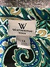 Worthington 100% Polyester Paisley Teal Long Sleeve Blouse Size 1X - photo 7