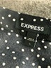 Express 100% Polyester Polka Dots Black Long Sleeve Blouse Size L - photo 7