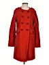 Lands' End Orange Red Wool Coat Size 4 - photo 1