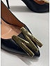 Moschino 100% Leather Black Heels Size EU 38 - photo 3