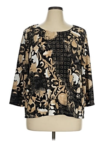 Easywear by Chico's 3/4 Sleeve Blouse (view 1)
