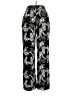 Blue Rain 100% Rayon Print Black Casual Pants Size S - photo 2