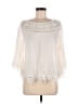 American Rag Cie Ivory 3/4 Sleeve Blouse Size M - photo 1