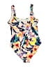 Old Navy Tropical Ivory One Piece Swimsuit Size L - photo 2